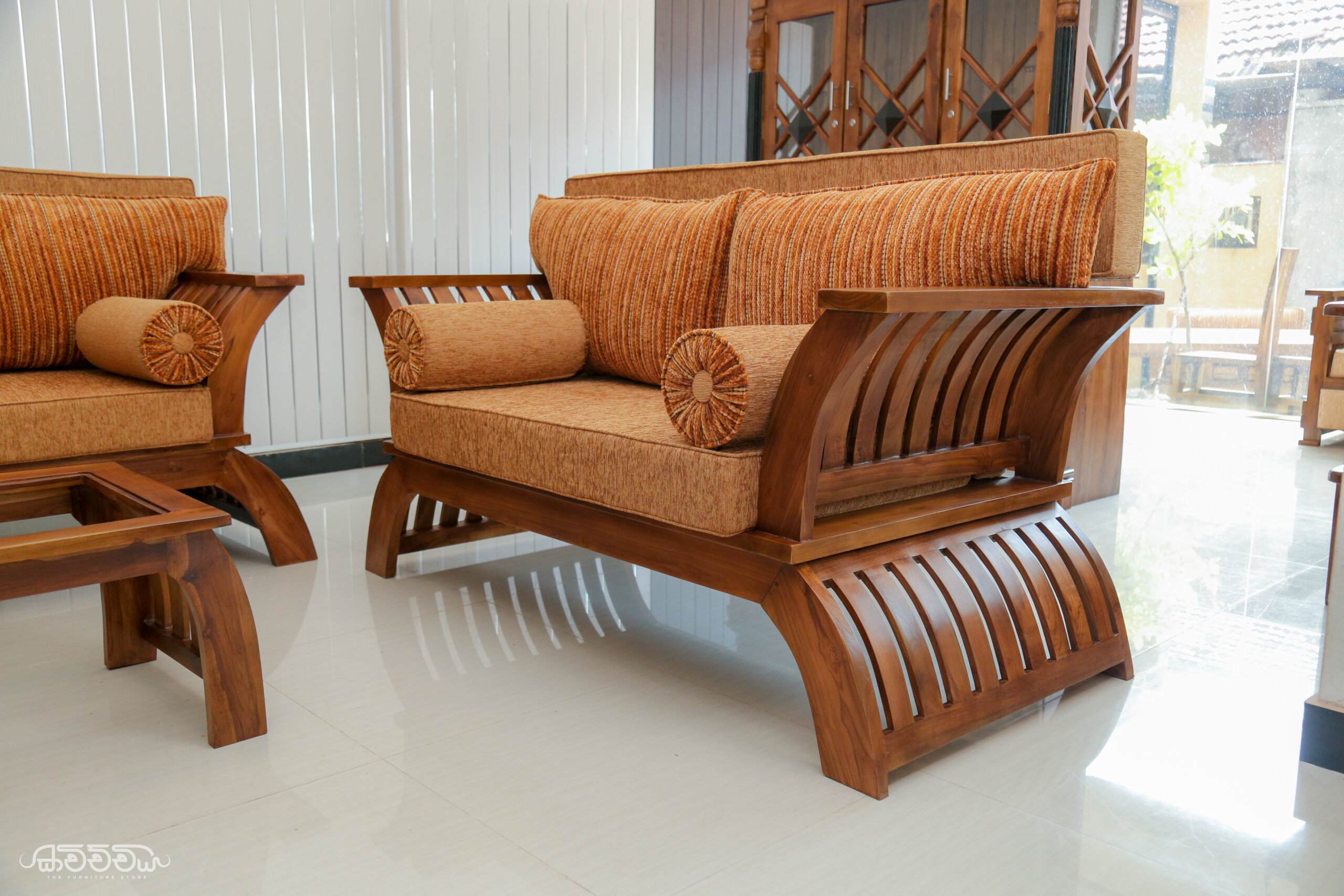 S4 - Golden Grove teak sofa Kavichchiya