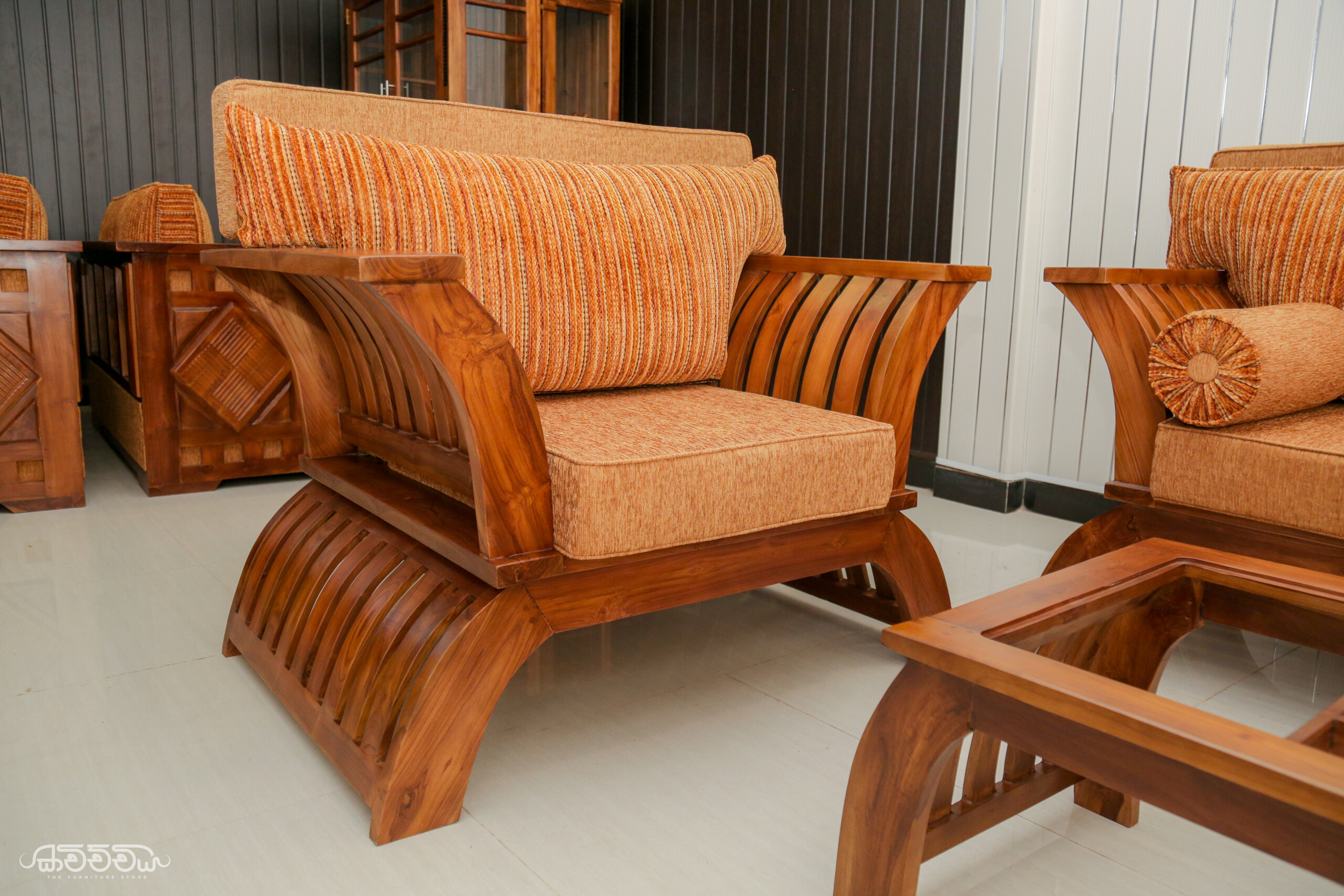 S4 - Golden Grove teak sofa Kavichchiya