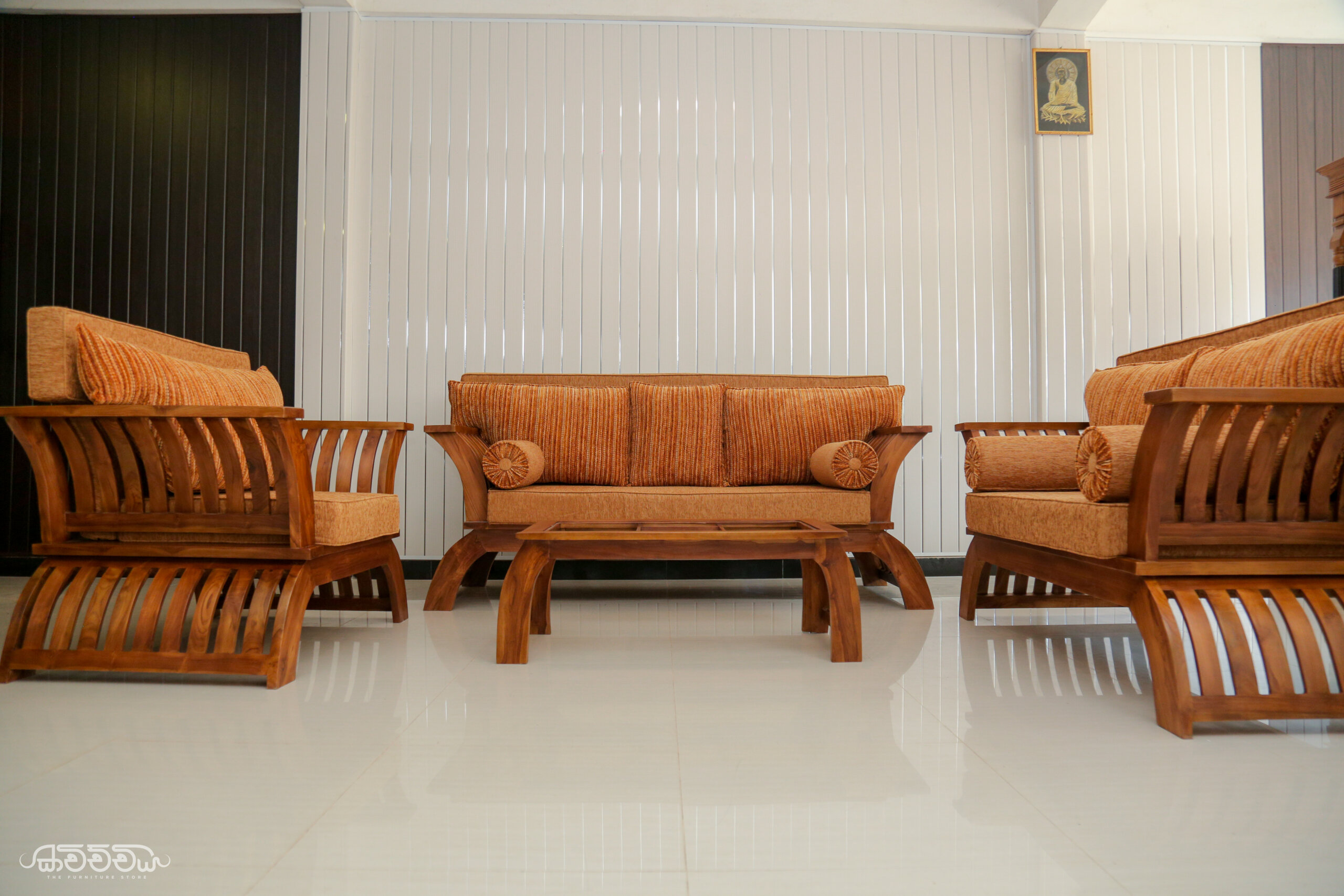 S4 - Golden Grove teak sofa Kavichchiya