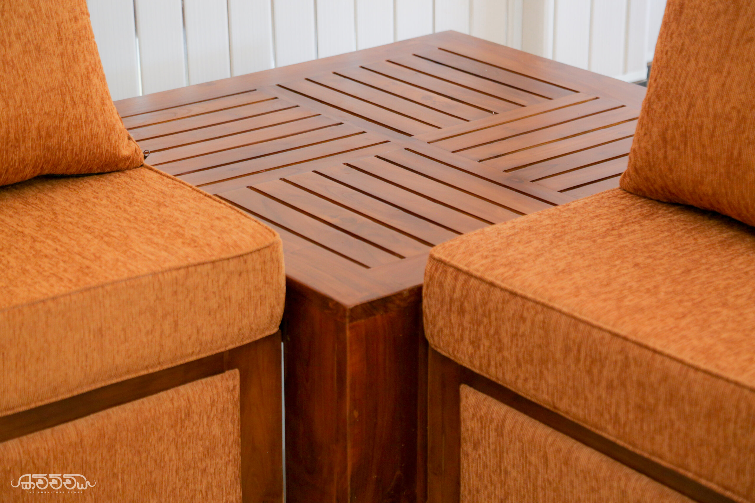 S9 - Teak Bend Sofa Kavichchiya Furniture