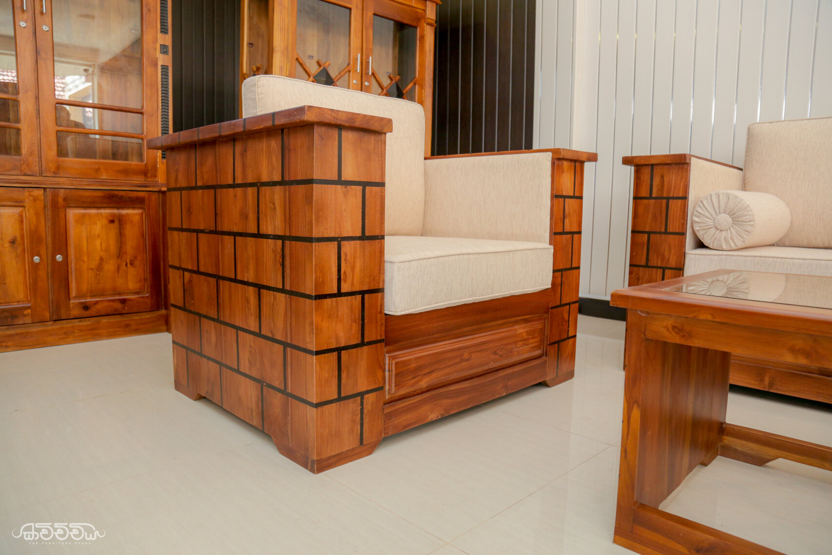 S11 - Teak Haven Sofa - Kavichchiya Furniture