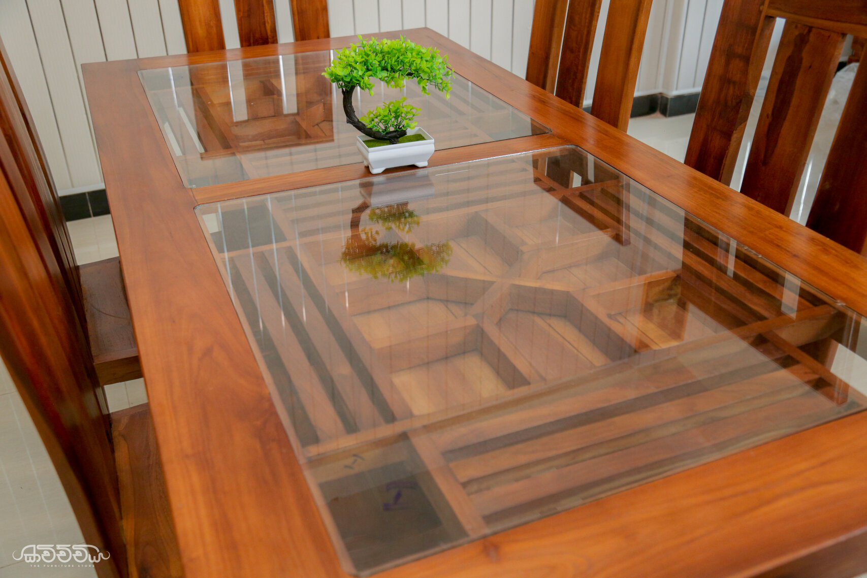 DT6 - Pulse Teak dining table and chairs kavichchiya