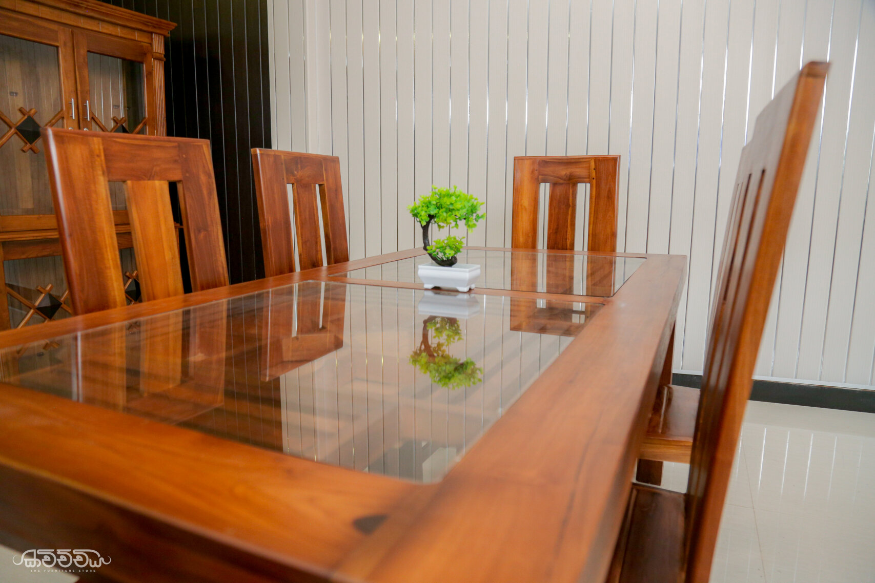 DT6 - Pulse Teak dining table and chairs kavichchiya