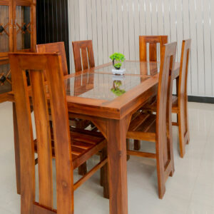 DT6 - Pulse Teak dining table and chairs kavichchiya