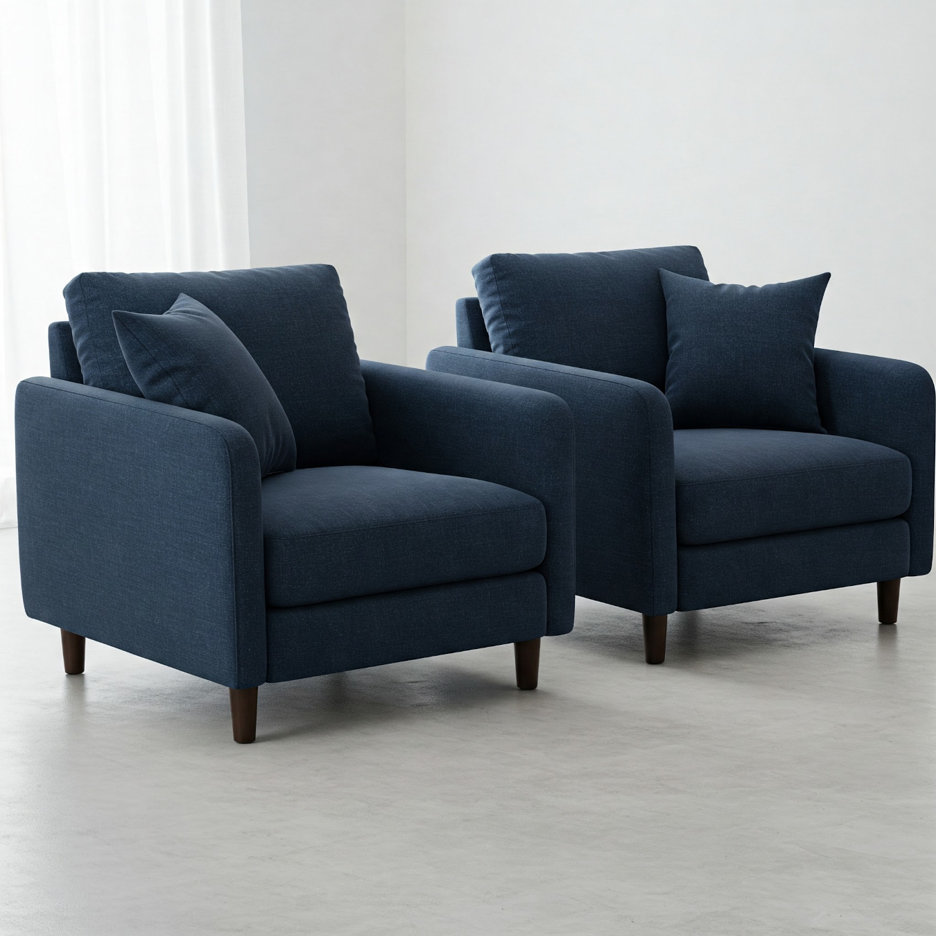 C21 -Cozy Blue Accent Chairs